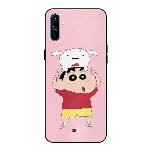 Cute Sheero Metal Back Case for Realme C3