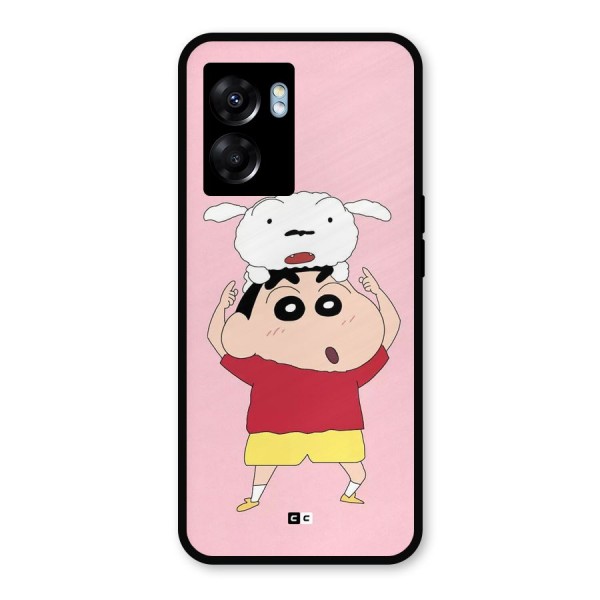 Cute Sheero Metal Back Case for Realme Narzo 50 5G