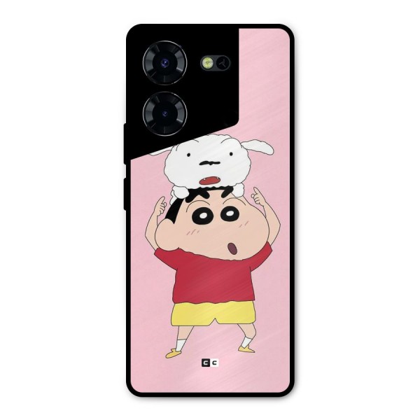 Cute Sheero Metal Back Case for Tecno Pova 5 Pro 5G