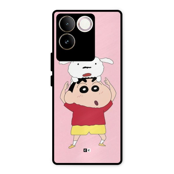 Cute Sheero Metal Back Case for iQOO Z7 Pro