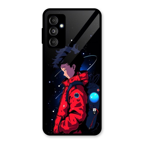 Cute Space Boy Glass Back Case for Galaxy M14 5G