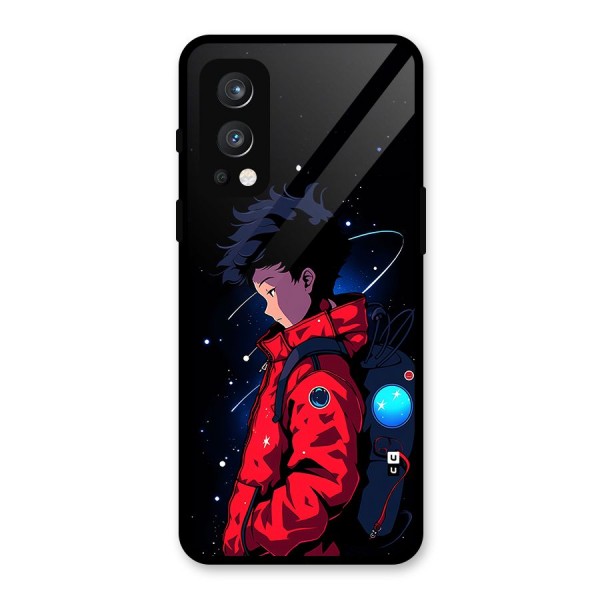 Cute Space Boy Glass Back Case for OnePlus Nord 2 5G