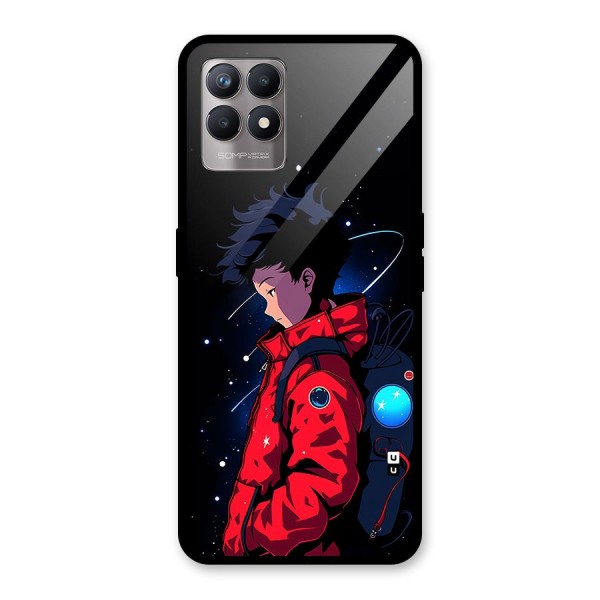 Cute Space Boy Glass Back Case for Realme Narzo 50