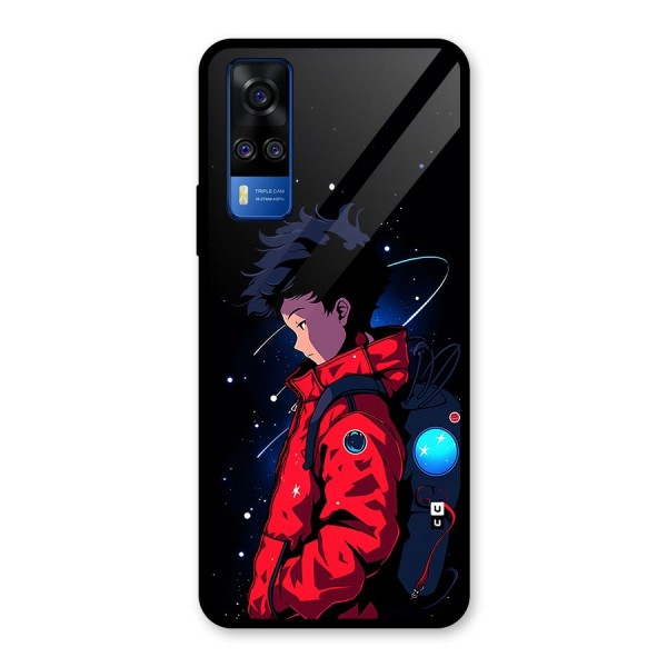 Cute Space Boy Glass Back Case for Vivo Y51