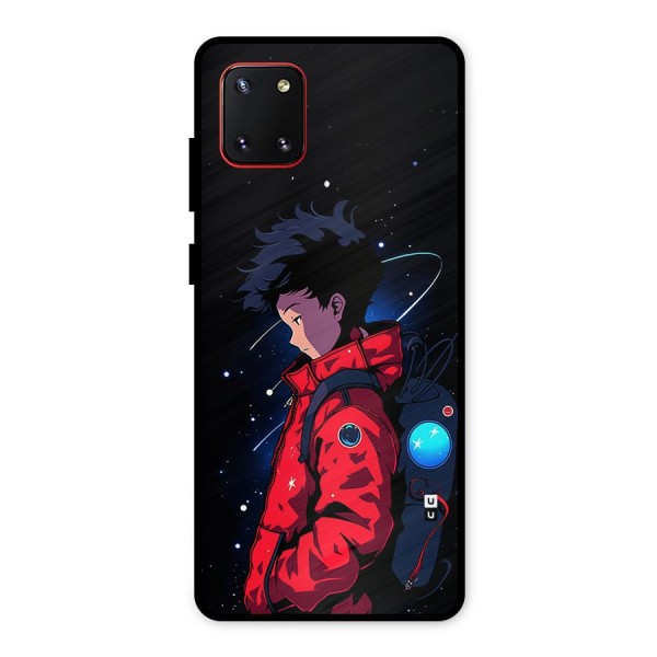 Cute Space Boy Metal Back Case for Galaxy Note 10 Lite
