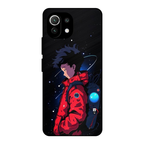 Cute Space Boy Metal Back Case for Mi 11 Lite