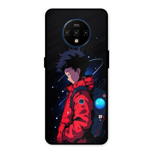 Cute Space Boy Metal Back Case for OnePlus 7T