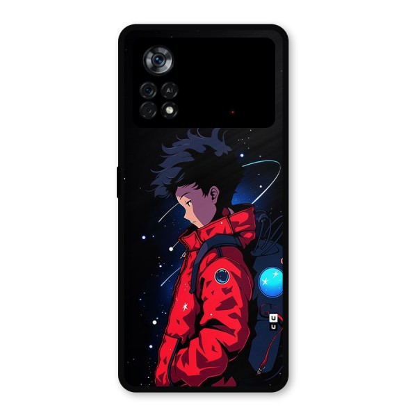 Cute Space Boy Metal Back Case for Poco X4 Pro 5G