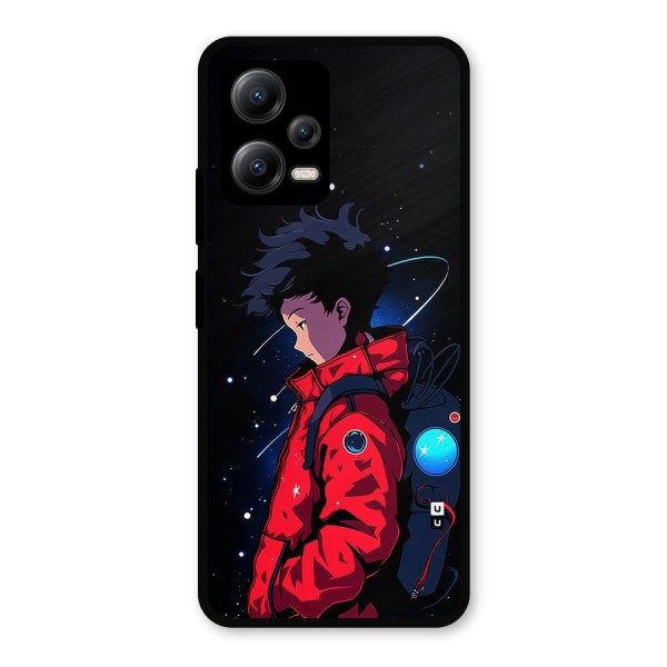 Cute Space Boy Metal Back Case for Poco X5