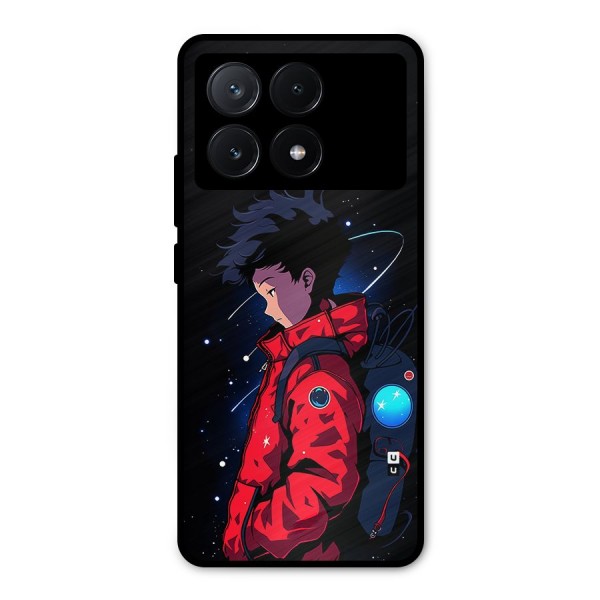Cute Space Boy Metal Back Case for Poco X6 Pro