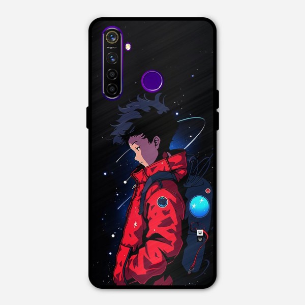 Cute Space Boy Metal Back Case for Realme 5 Pro