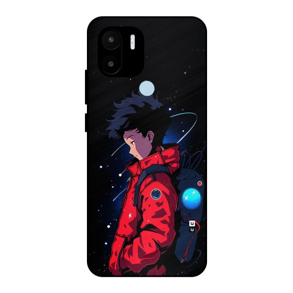 Cute Space Boy Metal Back Case for Redmi A1 Plus