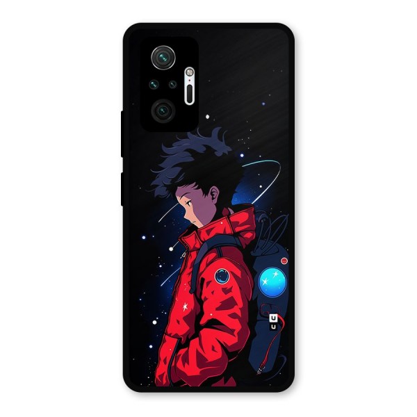 Cute Space Boy Metal Back Case for Redmi Note 10 Pro
