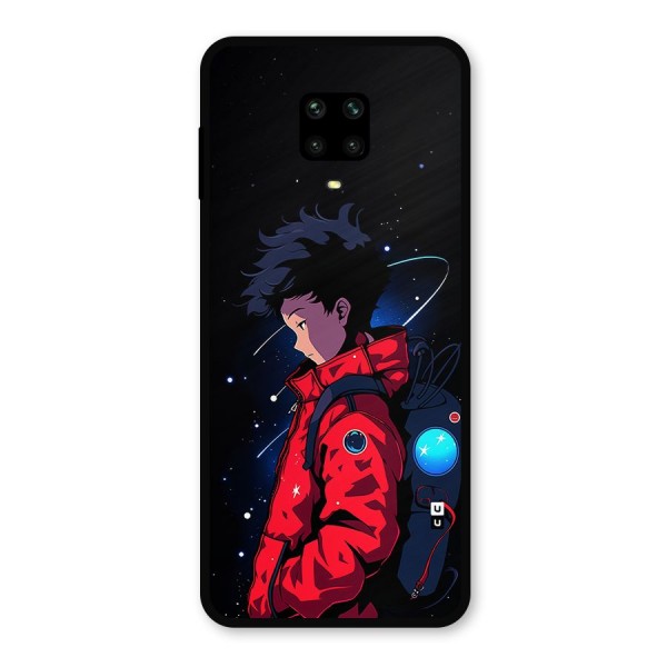 Cute Space Boy Metal Back Case for Redmi Note 9 Pro Max