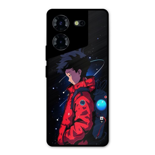 Cute Space Boy Metal Back Case for Tecno Pova 5 Pro 5G