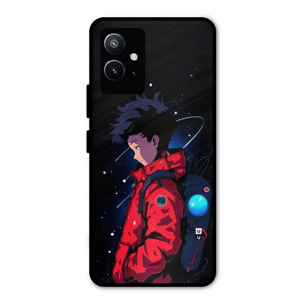 Cute Space Boy Metal Back Case for Vivo T1 5G
