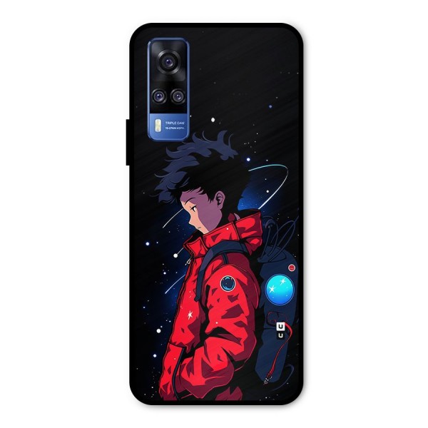 Cute Space Boy Metal Back Case for Vivo Y51A