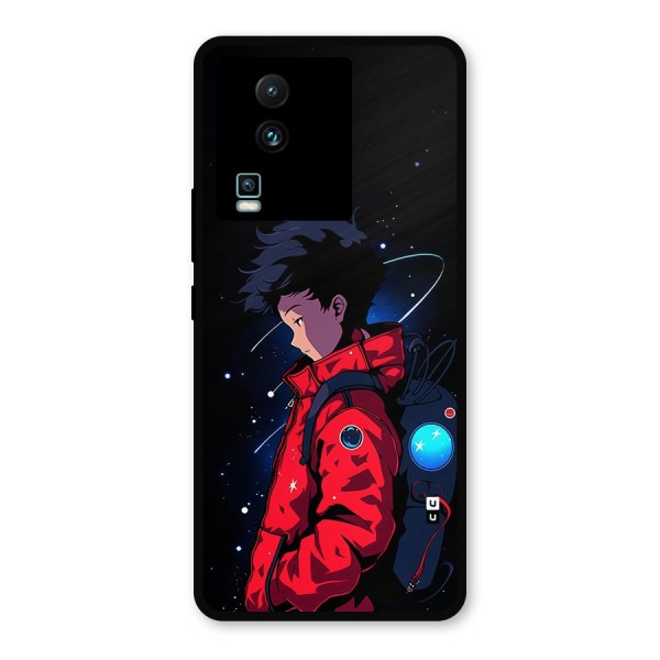 Cute Space Boy Metal Back Case for iQOO Neo 7 Pro