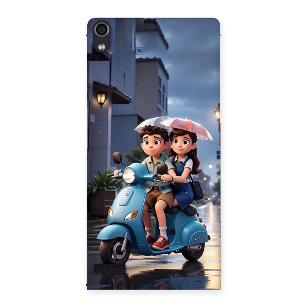Cute Teen Scooter Back Case for Ascend P6