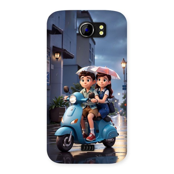 Cute Teen Scooter Back Case for Canvas 2 A110