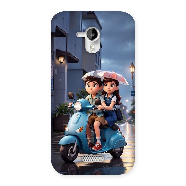 Cute Teen Scooter Back Case for Canvas HD A116