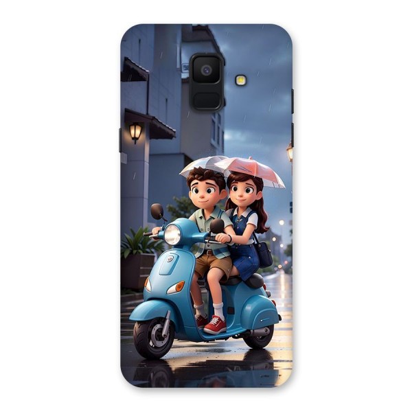 Cute Teen Scooter Back Case for Galaxy A6 (2018)
