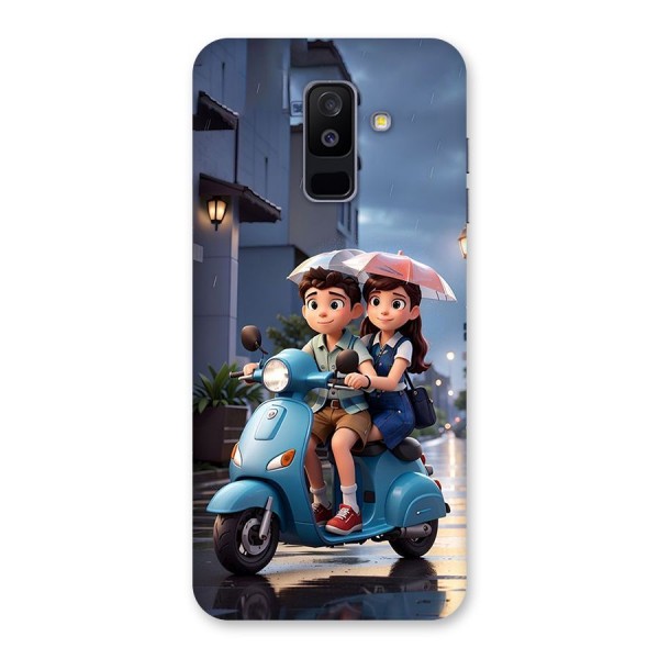 Cute Teen Scooter Back Case for Galaxy A6 Plus