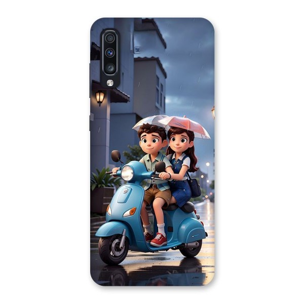 Cute Teen Scooter Back Case for Galaxy A70