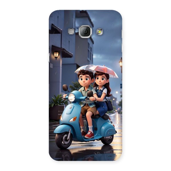 Cute Teen Scooter Back Case for Galaxy A8