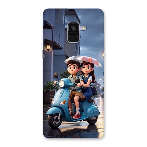 Cute Teen Scooter Back Case for Galaxy A8 Plus