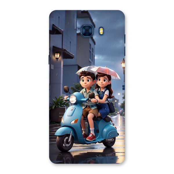 Cute Teen Scooter Back Case for Galaxy C7 Pro