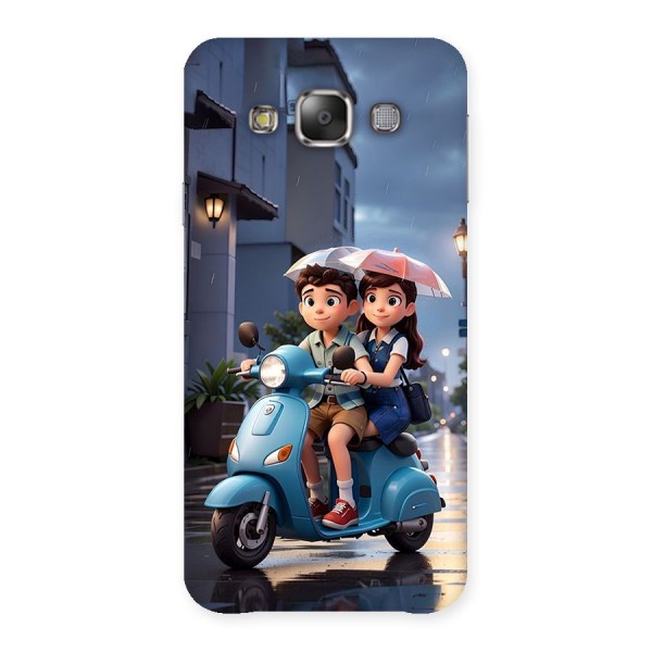 Cute Teen Scooter Back Case for Galaxy E7