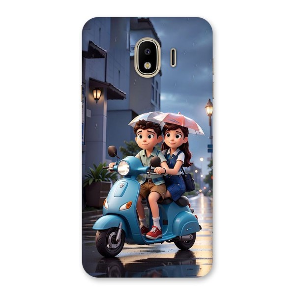 Cute Teen Scooter Back Case for Galaxy J4