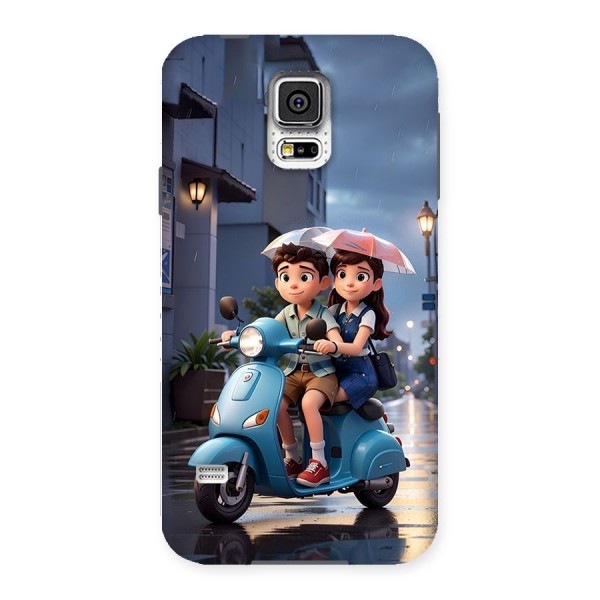 Cute Teen Scooter Back Case for Galaxy S5
