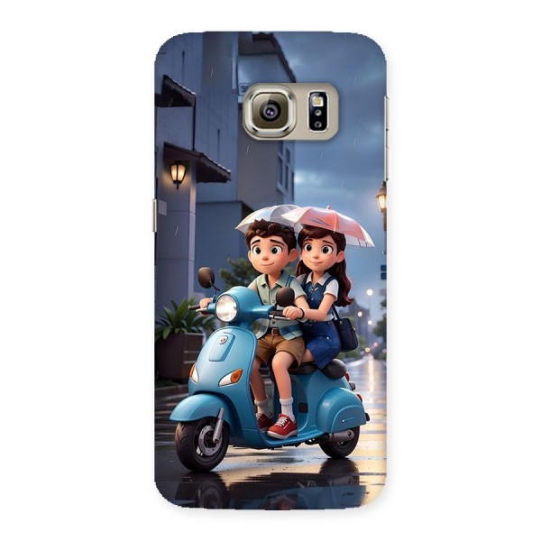 Cute Teen Scooter Back Case for Galaxy S6 Edge Plus