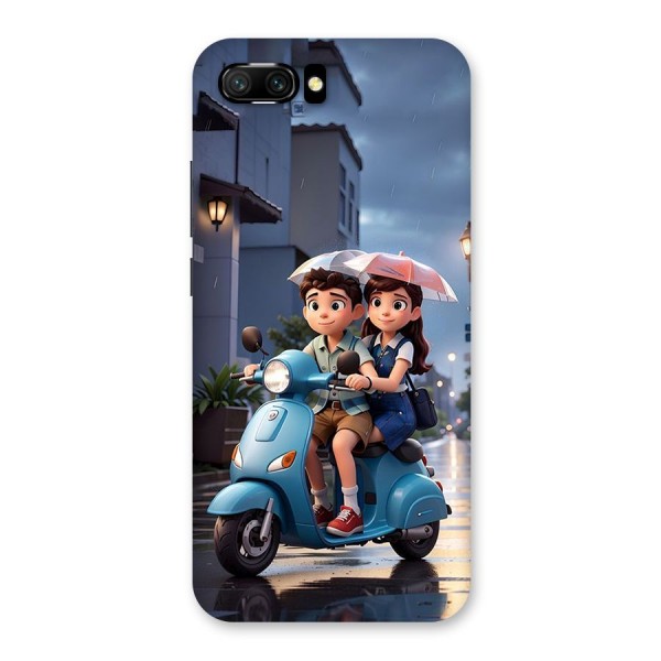 Cute Teen Scooter Back Case for Honor 10