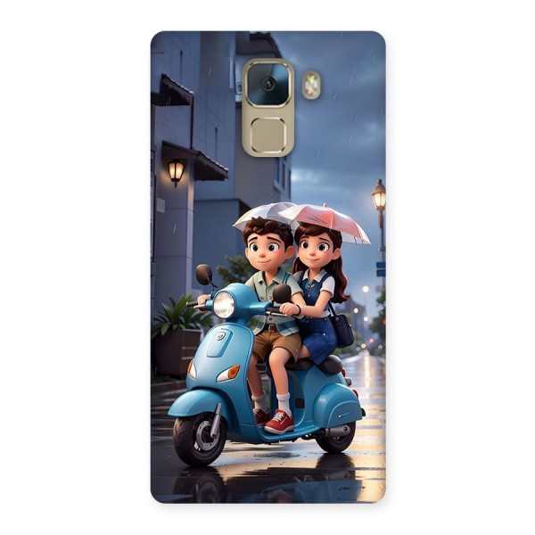 Cute Teen Scooter Back Case for Honor 7