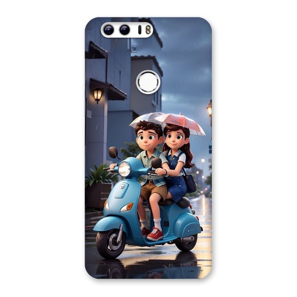 Cute Teen Scooter Back Case for Honor 8