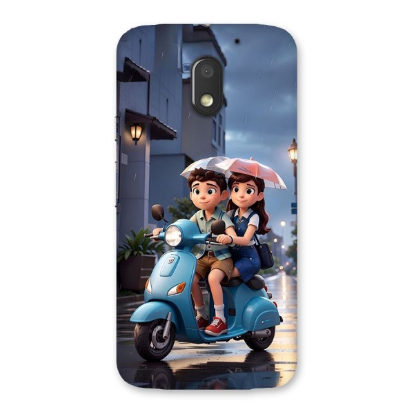 Cute Teen Scooter Back Case for Moto E3 Power