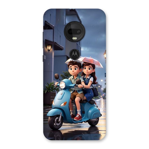 Cute Teen Scooter Back Case for Moto G7