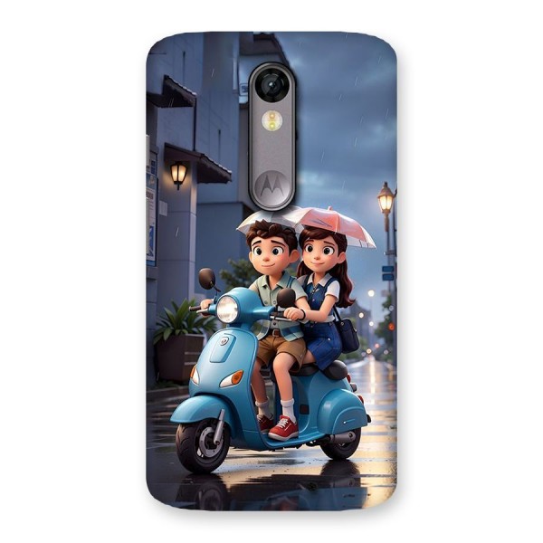 Cute Teen Scooter Back Case for Moto X Force