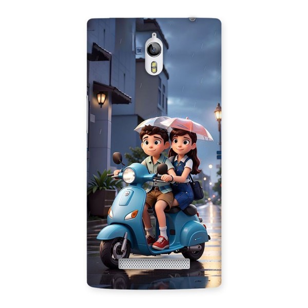 Cute Teen Scooter Back Case for Oppo Find 7