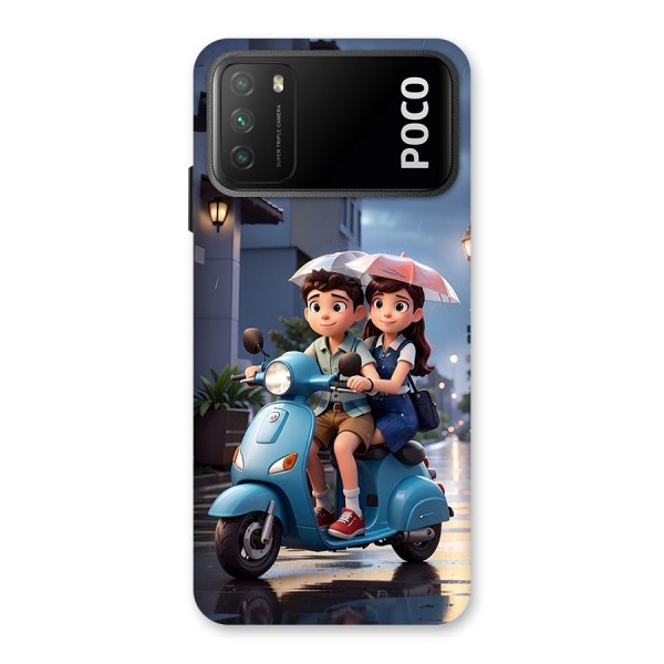 Cute Teen Scooter Back Case for Poco M3