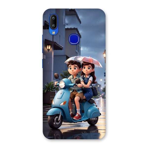 Cute Teen Scooter Back Case for Vivo Y91