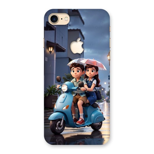 Cute Teen Scooter Back Case for iPhone 7 Apple Cut