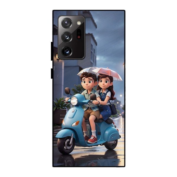 Cute Teen Scooter Metal Back Case for Galaxy Note 20 Ultra