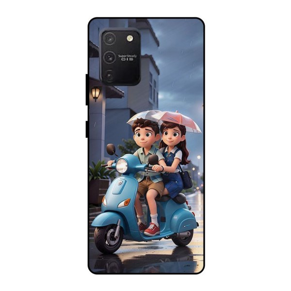 Cute Teen Scooter Metal Back Case for Galaxy S10 Lite