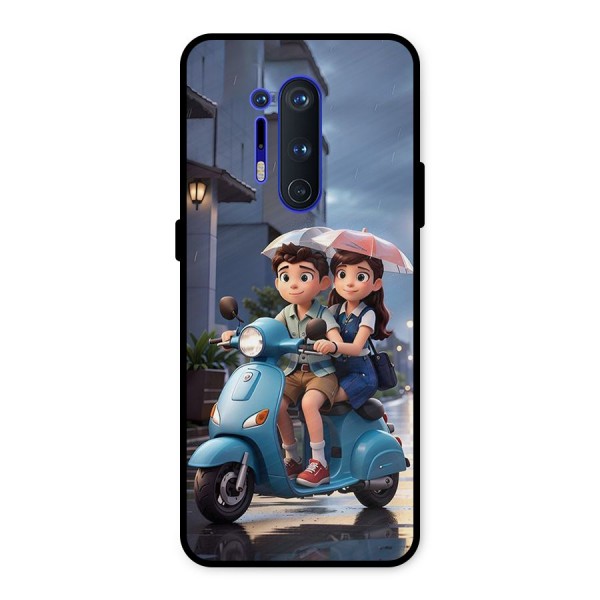 Cute Teen Scooter Metal Back Case for OnePlus 8 Pro