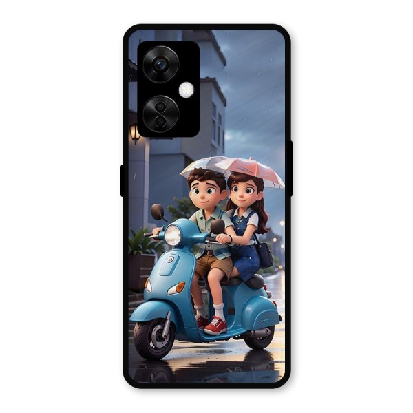 Cute Teen Scooter Metal Back Case for OnePlus Nord CE 3 Lite