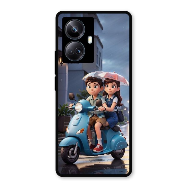 Cute Teen Scooter Metal Back Case for Realme 10 Pro Plus